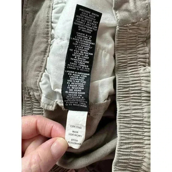 Women's BCBG Generation Tan High Rise Barrel Leg Casual Pant Size Medium - Picture 5 of 5